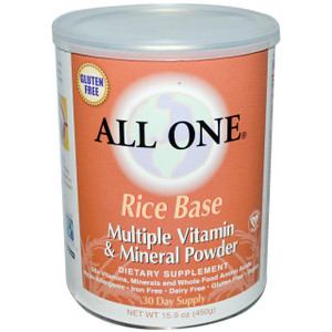 All One (Nutritech), Rice Base, Multiple Vitamin & Mineral Powder, 15.9 oz (450 g)