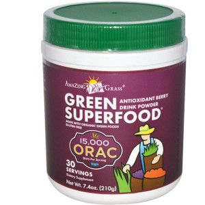 Amazing Grass, Green Superfood Antioxidant, Sweet Berry, 7.4 oz (210 g)