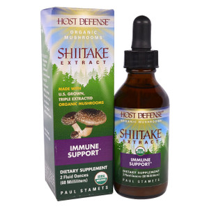 Fungi Perfecti, Host Defense, Organic Shiitake Extract, Immune Support, 2 fl oz (60 ml)