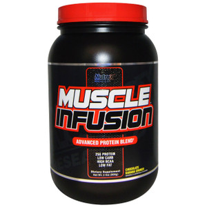 Nutrex Research Labs, Muscle Infusion, Advanced Protein Blend, Chocolate Banana Crunch, 2 lbs (908 g)