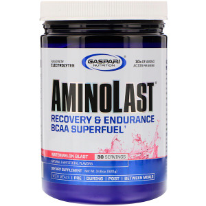 Gaspari Nutrition, Aminolast, Recovery & Endurance, BCAA Superfuel, Watermelon Blast, 14.8 oz (420 g)
