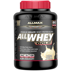 ALLMAX Nutrition, AllWhey Gold, 100% Whey Protein + Premium Whey Protein Isolate, French Vanilla, 2 lbs. (907 g)