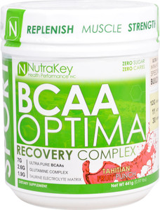 NutraKey BCAA Optima Tahitian Fruit Punch -- 30 Servings