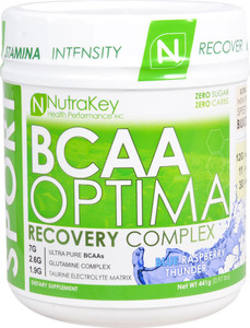 NutraKey BCAA Optima Blue Raspberry Thunder -- 30 Servings