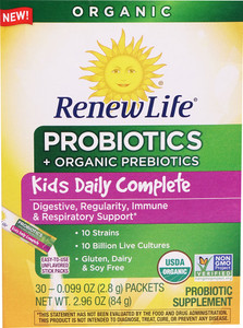 Renew Life Kids Daily Complete Probiotics Unflavored -- 30 Packets