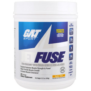 GAT, Jetfuse Pre-Workout, Exotic Fruit, 1.4 lbs (630 g)