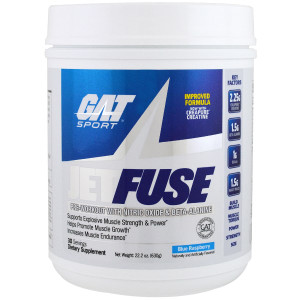 GAT JetFuse Pre-Workout Blue Raspberry -- 30 Servings