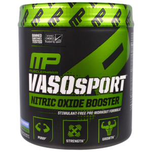 MusclePharm, Vasosport Nitric Oxide Booster, Blue Raspberry, 6.35 oz (180 g)