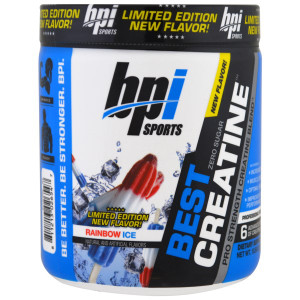 BPI Sports, Best Creatine, Limited Edition, Pro Strength Creatine Blend, Rainbow Ice, 10.58 oz (300 g)