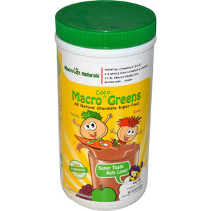 Macro Life Naturals Jr. Macro Coco-Greens for Kids Chocolate - 14.2 oz