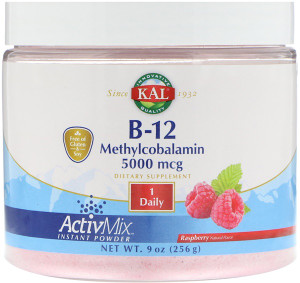 KAL B-12 Methylcobalamin Raspberry -- 5000 mcg - 9 oz