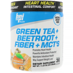 BPI Sports, Green Tea + Beetroot + Fiber + MCTs, Tangerine Ice, 11.64 oz (330 g)