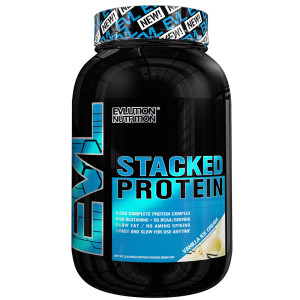 EVLution Nutrition, Stacked Protein Drink Mix, Vanilla Ice Cream, 2 lb (900 g)