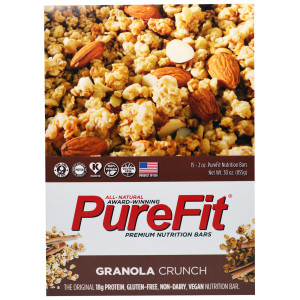 Pure Fit Bars, Premium Nutrition Bars, Granola Crunch, 15 Bars, 2 oz (57 g) Each