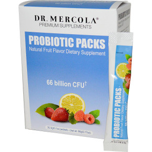Dr. Mercola, Complete Probiotics Powder Packets for Kids, Natural Raspberry Flavor, 30 Packets, 0.12 oz (3.5 g) Each