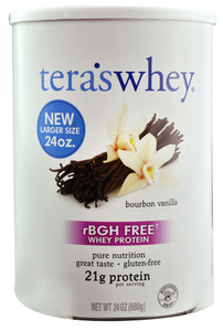 Teras Whey rBGH Free Grass Fed Simply Pure Whey Protein Bourbon Vanilla -- 24 oz