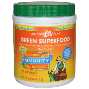 Amazing Grass, Green Superfood, Immunity, Tangerine, 7.4 oz (210 g)