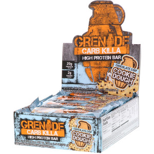 <img alt="Grenade, Carb Killa, High Protein Bar, Chocolate Chip Cookie Dough, 12 Bars, 2.12 oz (60 g) Each" title="Grenade, Carb Killa, High Protein Bar, Chocolate Chip Cookie Dough, 12 Bars, 2.12 oz (60 g) Each,847534003349"