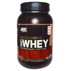 Optimum Nutrition, Gold Standard, 100% Whey, Delicious Strawberry, 2 lb (909 g)