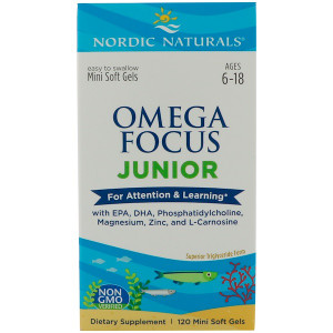 Nordic Naturals, Omega Focus Junior, 120 Mini Soft Gels