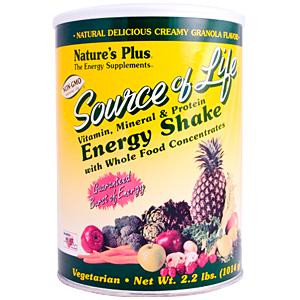 Natures Plus Source of Life Energy Shake Creamy Granola -- 2.2 lbs