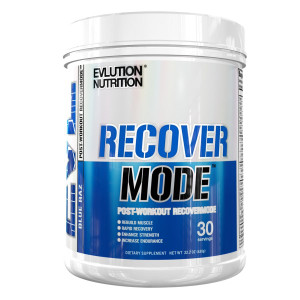 EVLution Nutrition, Recover Mode, Post-Workout RecoverMode, Blue Raz, 22.2 oz (6.30 g)