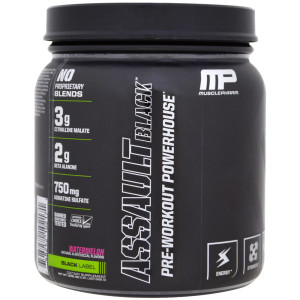 MusclePharm, Assault Black, Pre-Workout Powerhouse, Watermelon, 12.91 oz (366 g)