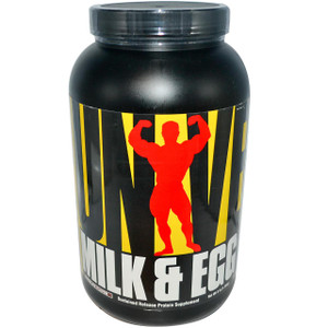 Universal Nutrition, Milk & Egg Protein, Chocolate Flavor, 3 lbs (1.36