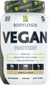 Bodylogix Vegan Protein Vanilla Bean - 2 lbs