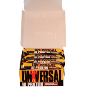 Universal Nutrition, HiProtein Bar, Chocolate Peanut Butter, 16 Bars, 3 oz (85 g) Each