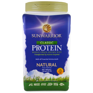 Sunwarrior, Classic Protein, Whole Grain Brown Rice, Natural, 1.65 lb (750 g)