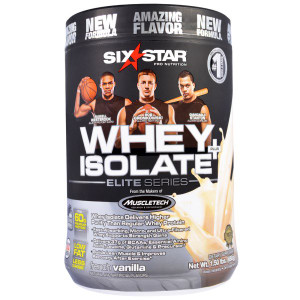Six Star, Six Star Pro Nutrition, Whey Isolate + Plus, Elite Series, French Vanilla, 1.50 lbs (680 g)