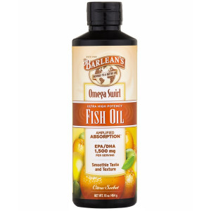 Barleans, Seriously Delicious, Omega-3 Fish Oil, Citrus Sorbet, 16 oz (454 g)