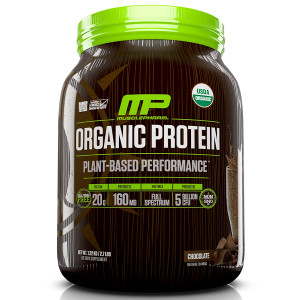 MusclePharm Natural, Organic Protein, Plant-Based Performance, Chocolate, 2.7 lbs (1.22