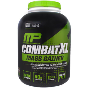 MusclePharm, Combat XL Mass Gainer, Chocolate, 6 lbs (2722 g)