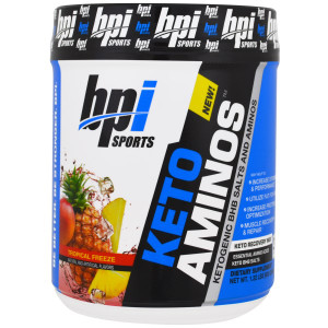 BPI Sports, Keto Aminos, Ketogenic BHB Salts And Aminos, Tropical Freeze, 1.32 lbs (600 g)