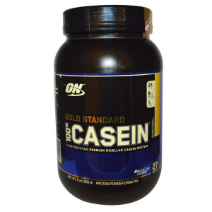Optimum Nutrition, Gold Standard, 100% Casein, Banana Cream, 2 lbs (909 g)