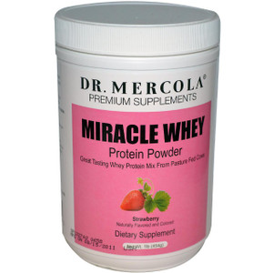 Dr. Mercola, Miracle Whey, Protein Powder, Strawberry, 1 lb (454g)