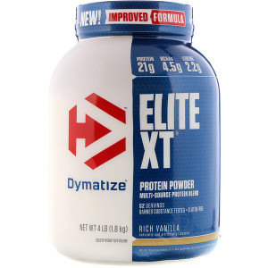Dymatize Elite XT Protein Powder Multi-Source Protein Blend Rich Vanilla -- 4 lbs