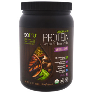 SoTru, Organic Vegan Protein Shake, Vanilla Chai, 17.7 oz (504 g)