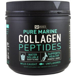 Sports Research, Marine Collagen Peptides, Unflavored, 12 oz (340 g)