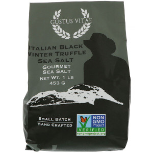 Gustus Vitae Gourmet Sea Salt Italian Black Truffle -- 1 lb