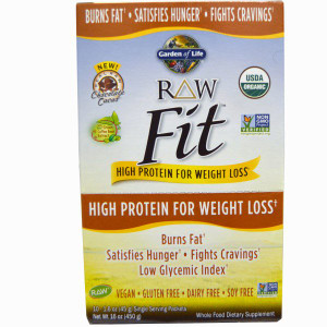 Garden of Life RAW Organic Fit High Protein For Weight Loss Chocolate -- 10 Packets