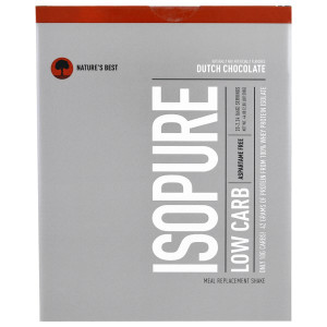 Natures Best, IsoPure, IsoPure, Low Carb Protein Powder, Dutch Chocolate, 20 Packets, 2.24 oz (66 g) Each