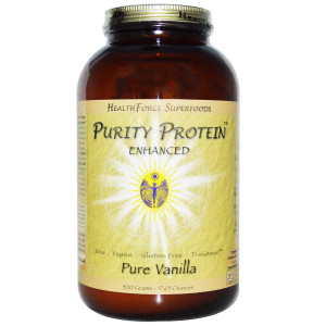 HealthForce Nutritionals, Purity Protein, Enhanced, Pure Vanilla, 17.65 oz (500 g)