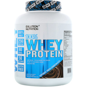 EVLution Nutrition, 100% Whey Protein, Double Rich Chocolate, 4 lb (1814 g)