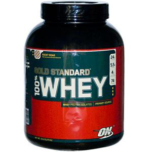Optimum Nutrition, Gold Standard, 100% Whey, Rocky Road, 5 lbs (2.27 kg)