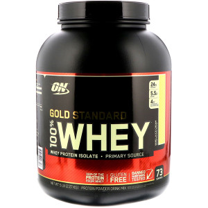 Optimum Nutrition, Gold Standard, 100% Whey, Vanilla Ice Cream, 5 lbs (2.27 kg)