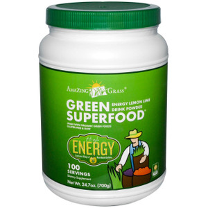 Amazing Grass, Green Superfood, Energy, Lemon Lime, 1.5 lbs (700 g)