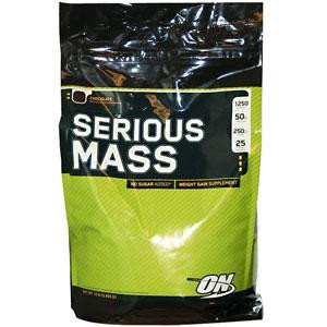 Optimum Nutrition, Serious Mass, Strawberry, 12 lbs (5,455 g)